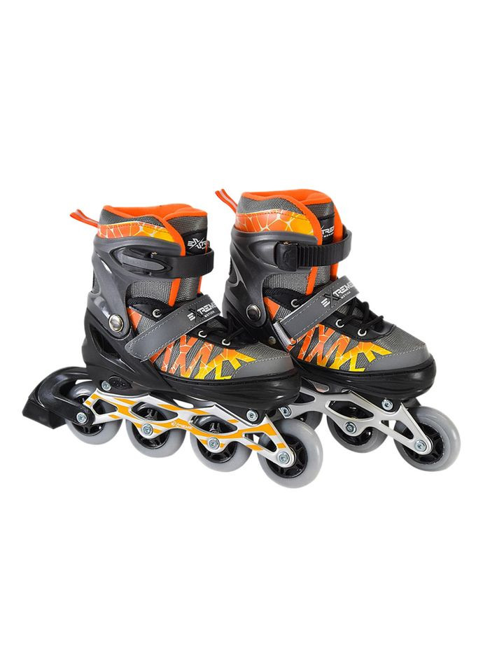 Детские ролики Extreme Motion RL2436 светящиеся колеса, серый, S (30-33) Bambi (346752763)