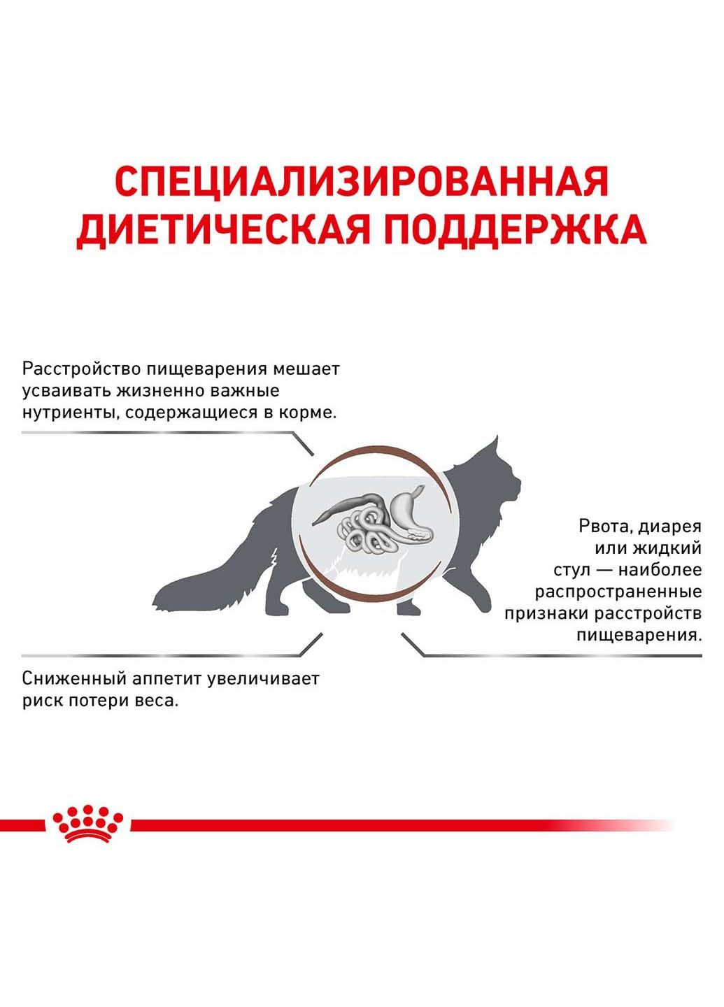 Диета Gastrointestinal для кошек при расстройстваx пищеварения 4 кг Royal Canin (286472615)