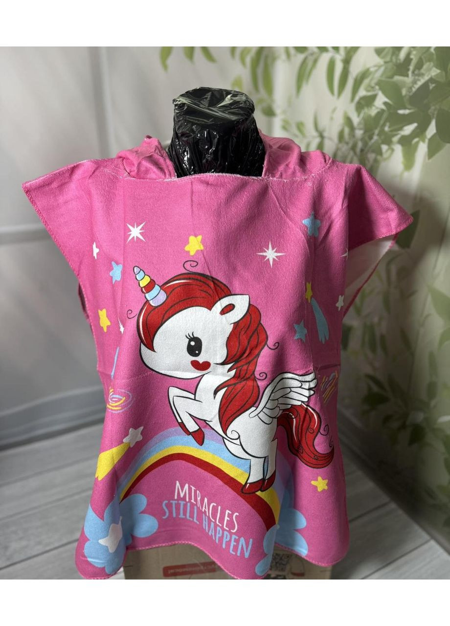Дитяче пляжне пончо Єдиноріг Colorful Home комбінований