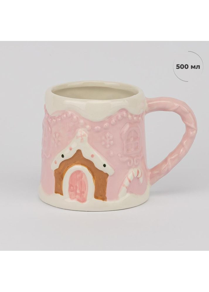 Кружка Новогодний домик, 500 мл 2 шт ELISEY (369653449)
