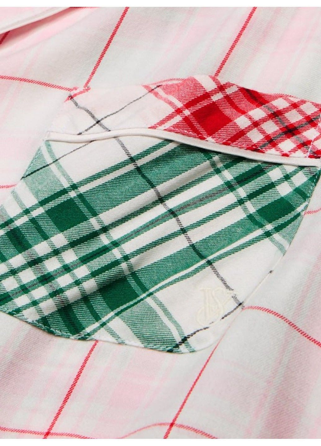 Розовая всесезон фланелевая пижама flannel long pajama set Victoria's Secret