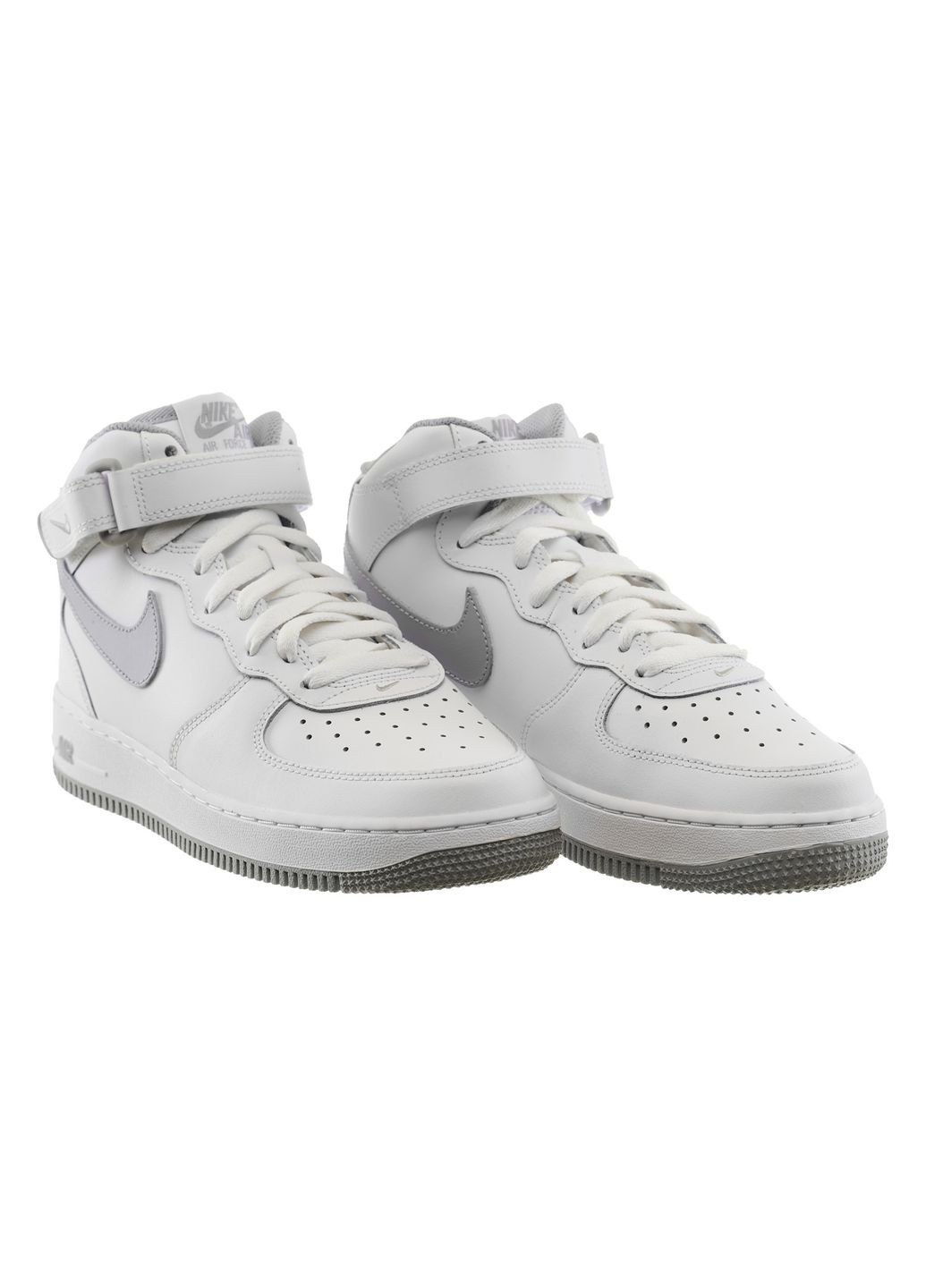 Кроссовки женские Air Force 1 Mid (Gs) (DH2933-101) Nike белые демисезоны (370780593)