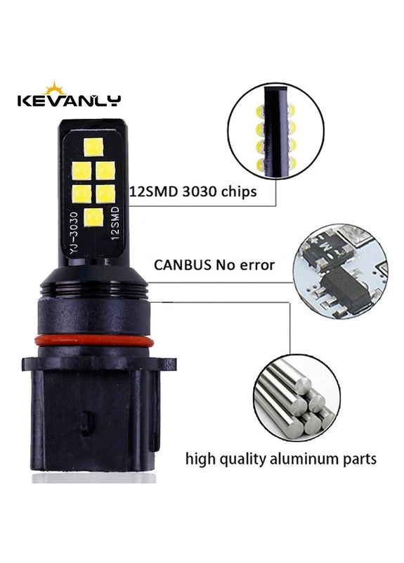 Светодиодная автолампа P13W PSX26W 4,5 Вт 3030 12 SMD Белая No Brand (401286252)