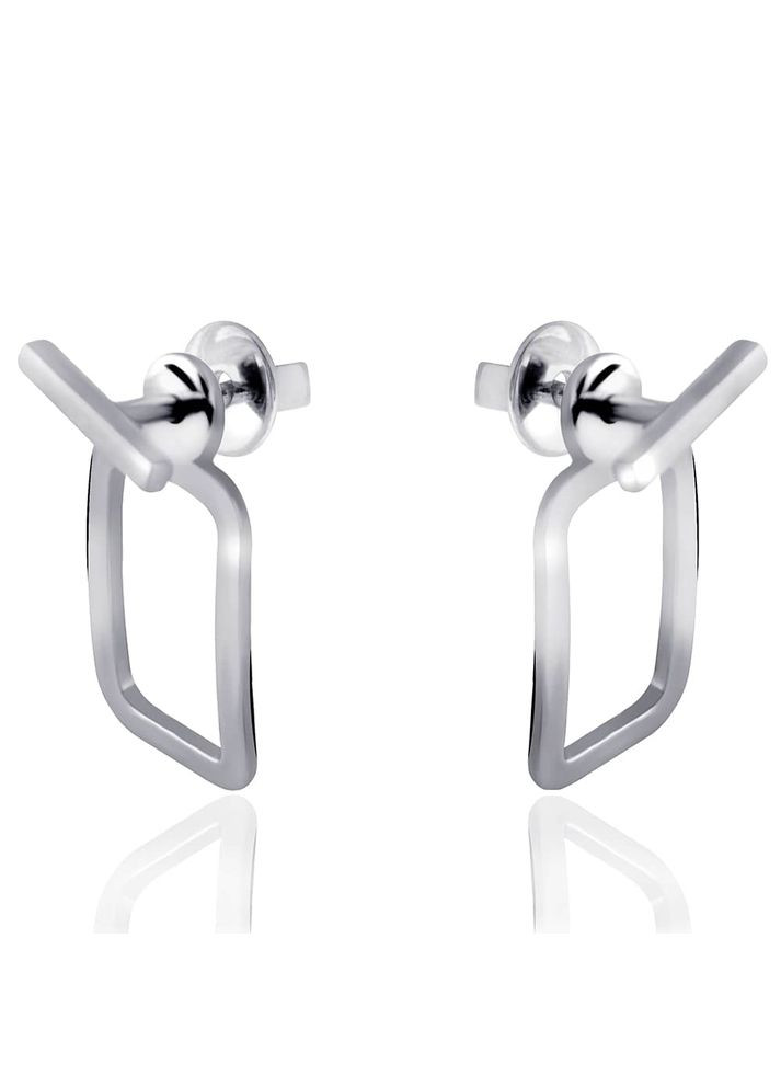 Серебряные серьги-гвоздики (4852) IRIJ (331016714)