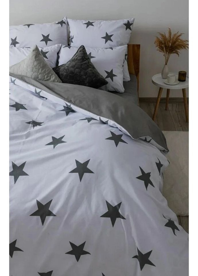 Постельное белье евро Soft dreams Morning Star Grey 2-03859-25306 200х215 см серое ТЕП (336328187)