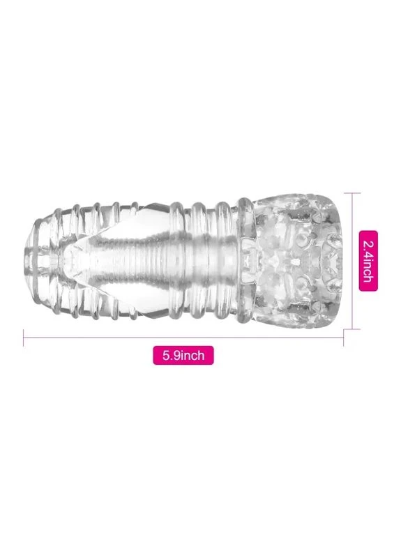 Прозрачный мастурбатор для мужчин Ice Girl Textured Sensation Stroker Vscnovelty (381045597)