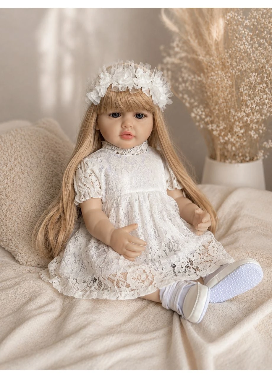 Реалістична Кукла Реборн 55 см повністю силіконова Doll Baby К0100213 Reborn (396244999)