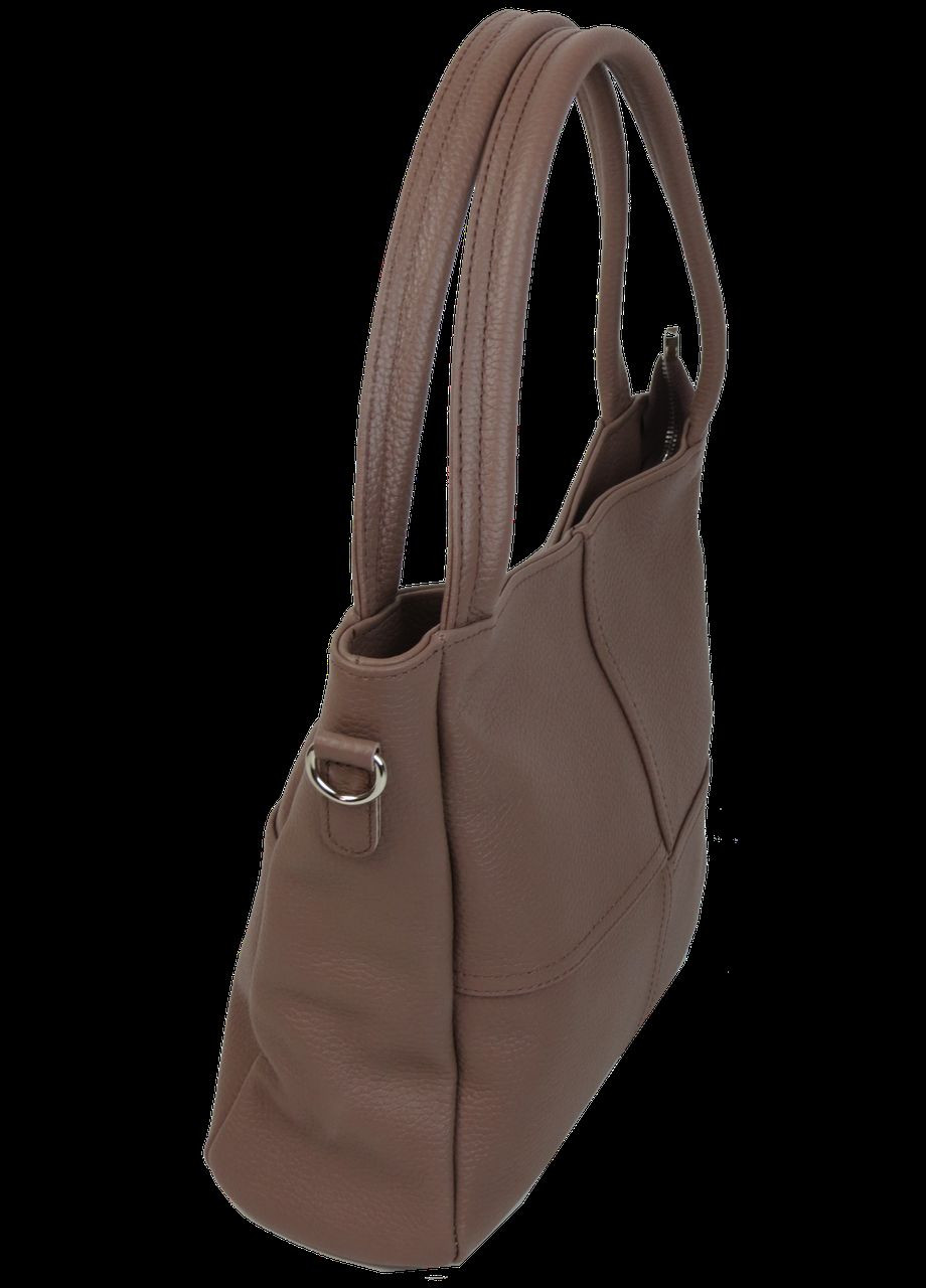 Жіноча шкіряна сумка на двох ручках Коричнева Borsacomoda (344445643)