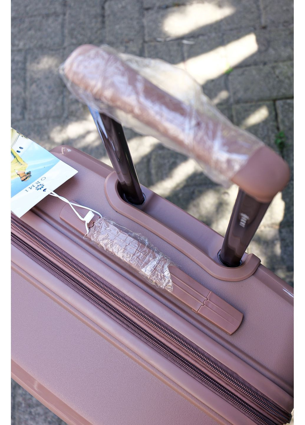 Чемодан пластиковый полипропилен 100% большой L, цвет фуксия Ormi 8802 (353302718)