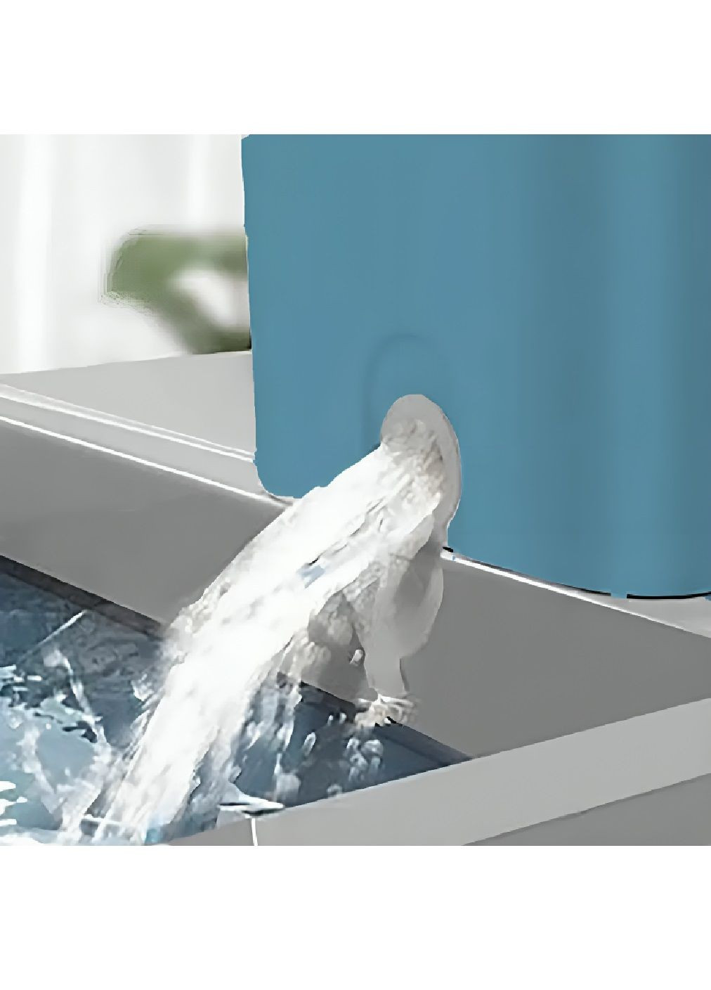 Комплект швабра лентяйка з поворотом 360° розбірне пластикове відро з віджимом на 8 літрів для прибирання (480230-Prob) Синій Unbranded (331960119)