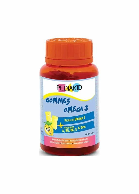 Омега 3 для детей, (Radiergummis Omega 3), 60 жевательных конфет Pediakid (323228750)
