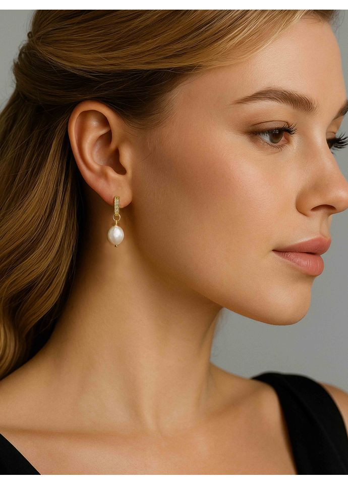 Серьги с подвеской жемчужина 5149 LeBijou (367580299)