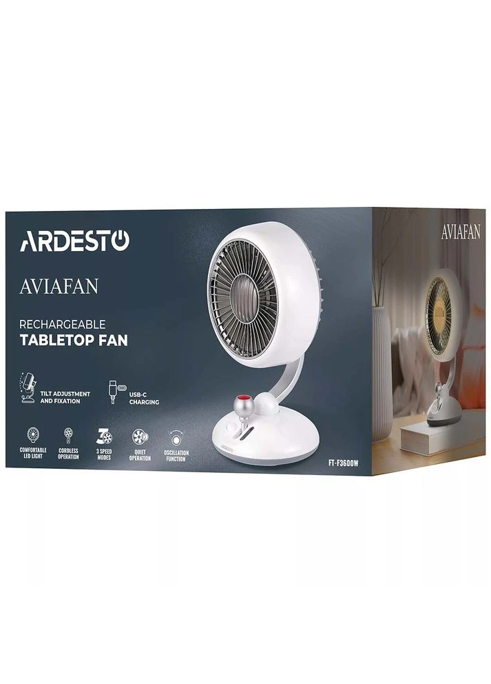 Вентилятор AviaFan FT-F3600W white Ardesto (389483192)