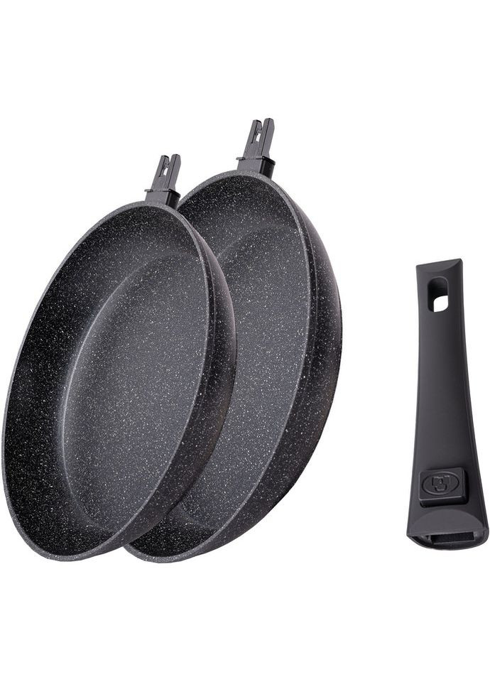 Набір сковорідок Smart Handle 25-305-084 2 шт чорна Krauff (364107023)