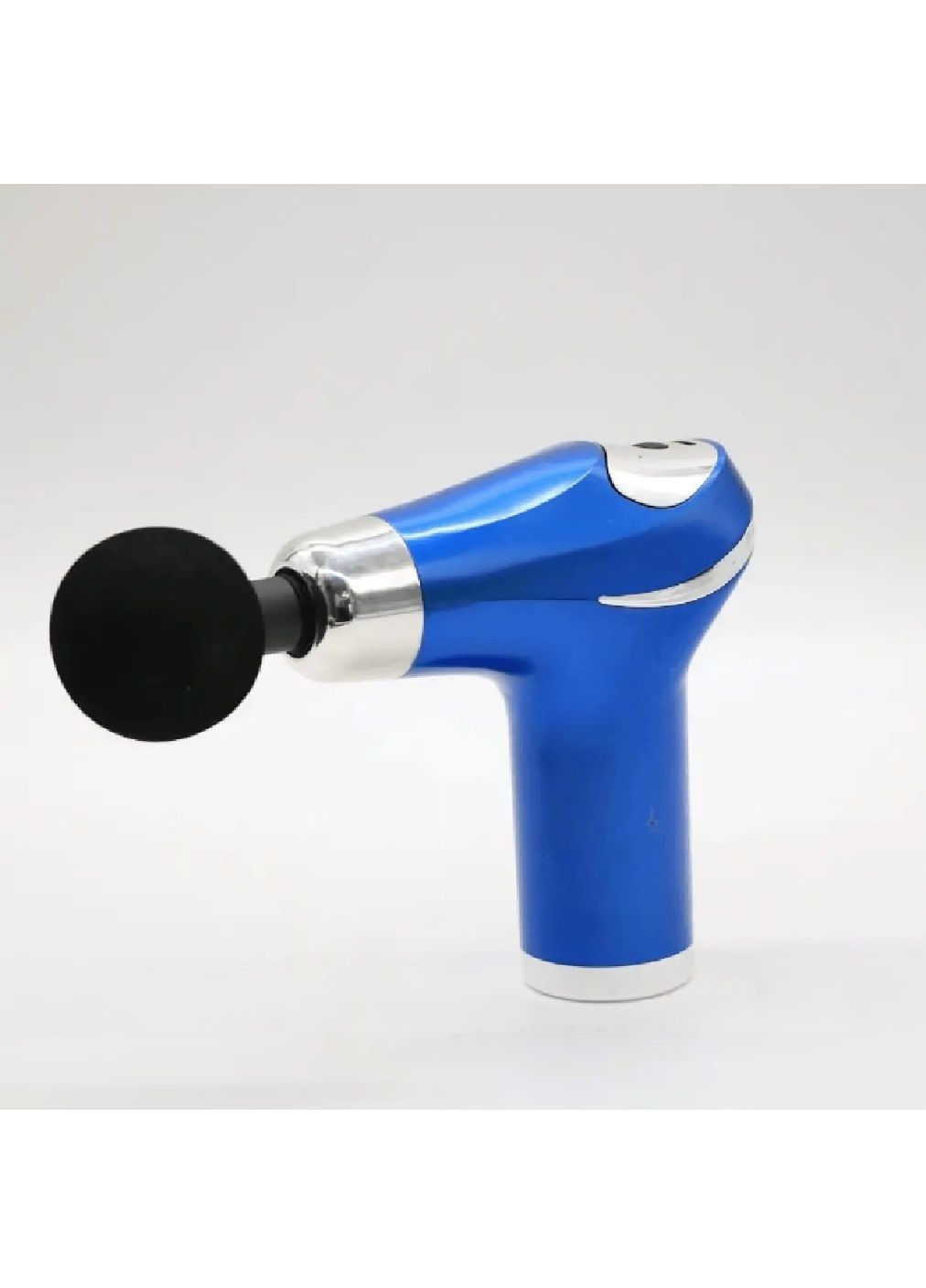 Ручний перкусійний акумуляторний вібромасажер пістолет для розслаблення м'язів із насадками 6 штук (479639-Prob) Синій Unbranded (322605099)