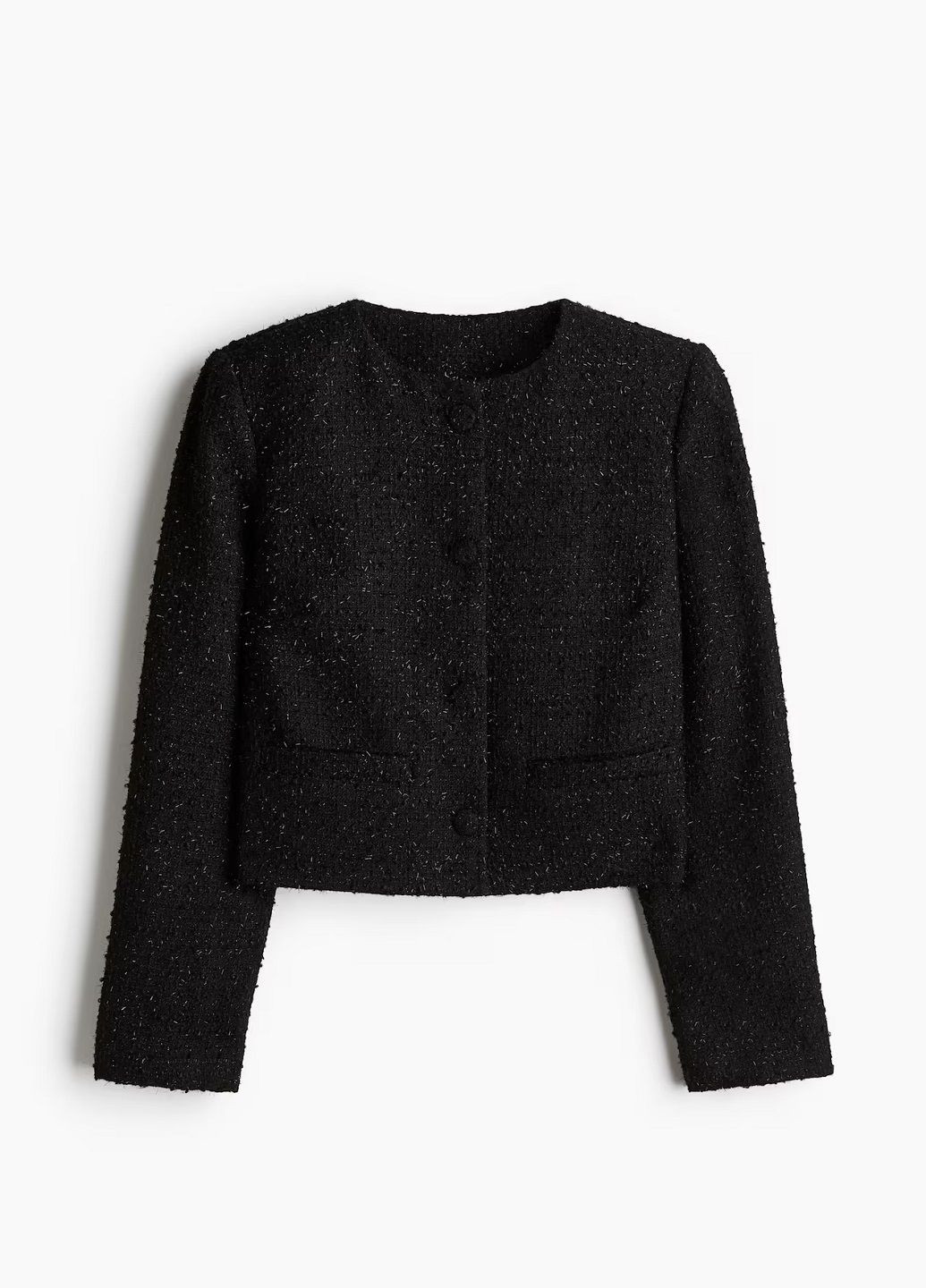 Черная демисезонная куртка H&M