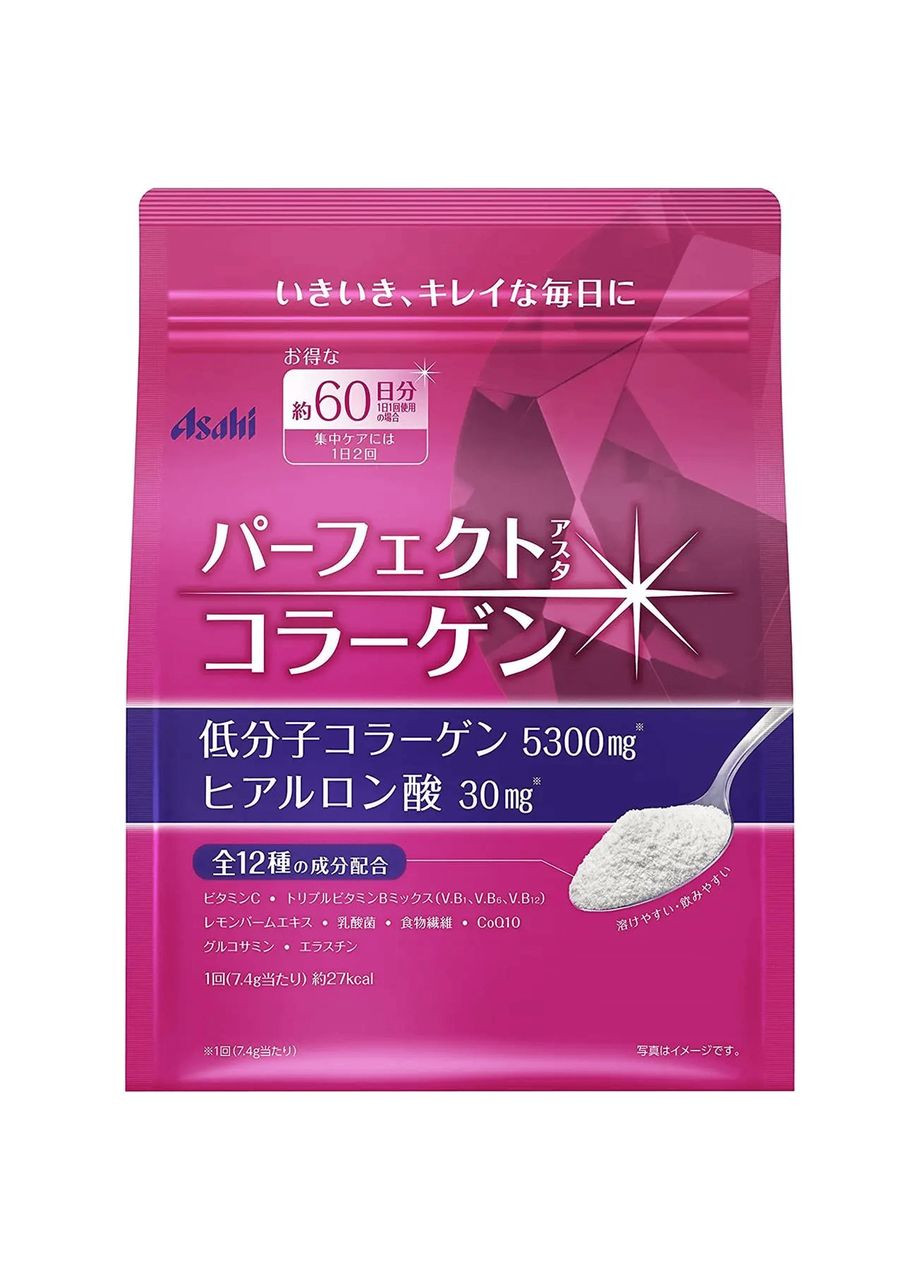 Perfect Asta аміно колаген з гіалуроновою кислотою (60 днів) 447 гр Asahi (328264737)