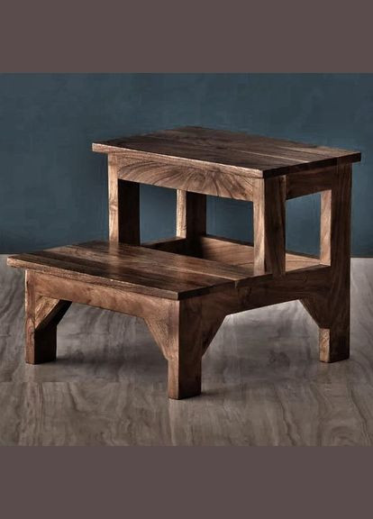 Лавка-сходинка з дерева Джоко сепія (ССТ-009108) No Brand (327868198)