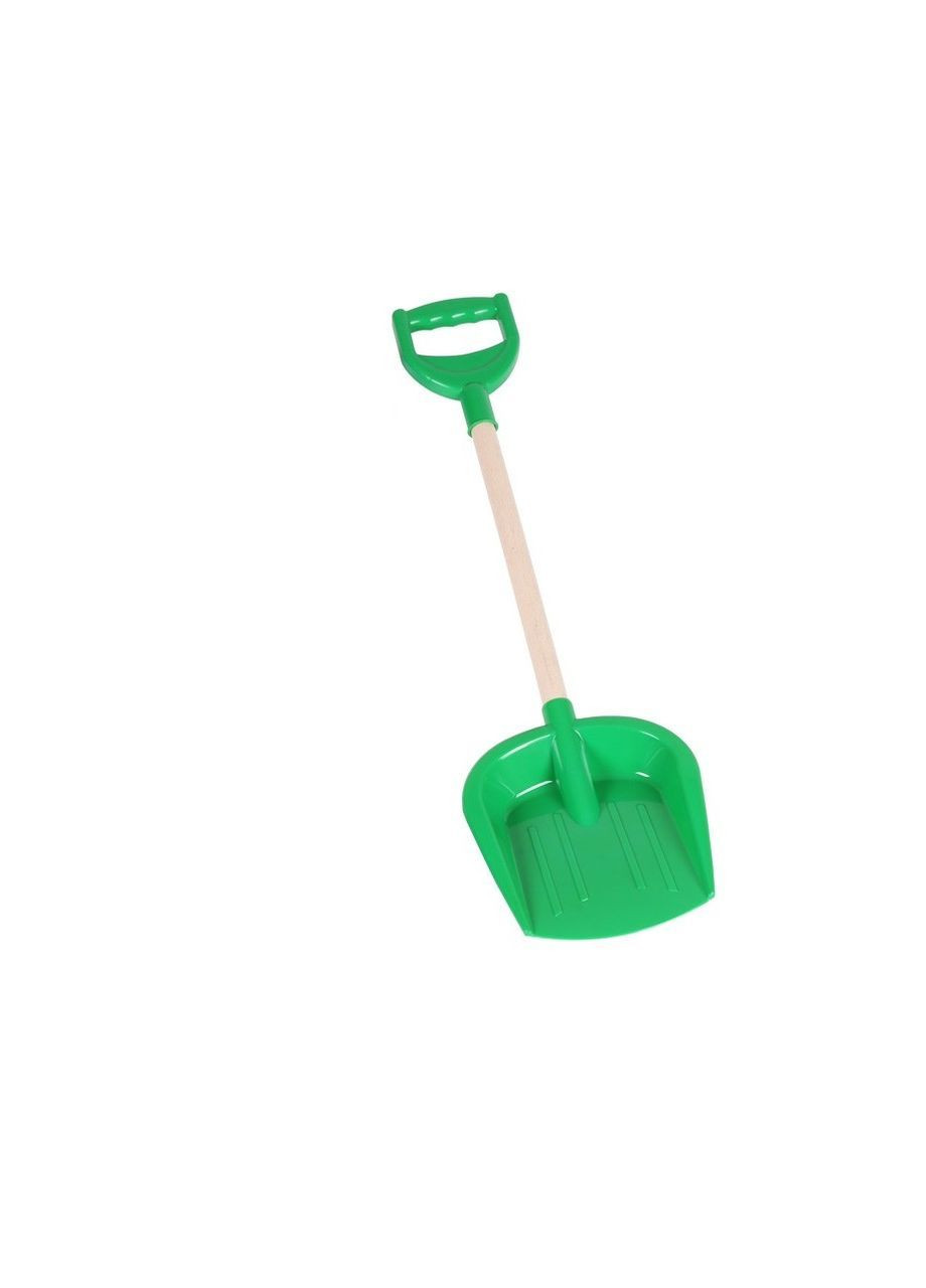 Дитяча іграшкова лопата з дерев'яною ручкою Зелена (4277065198) ТехноК (370769783)