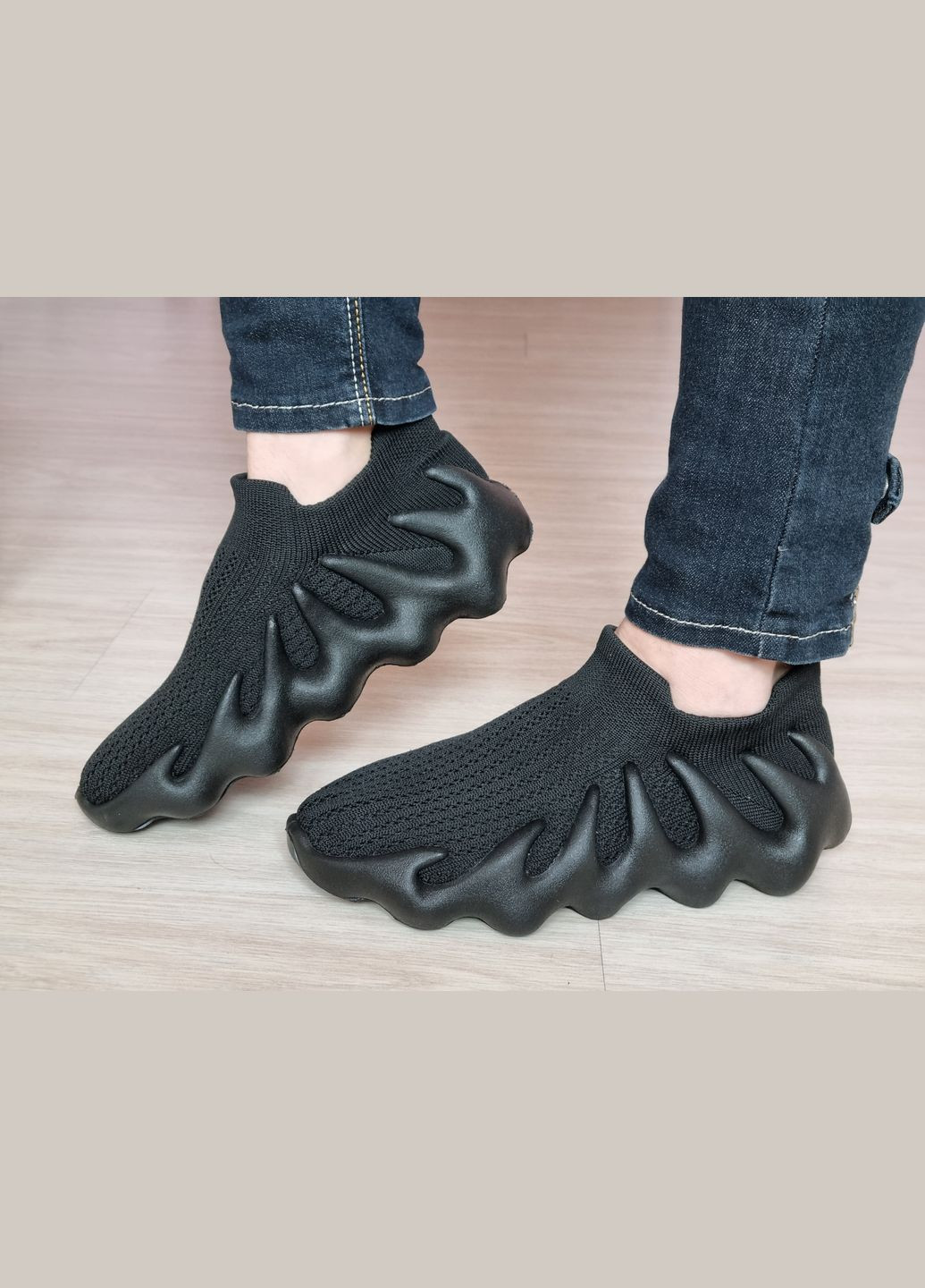 Чорні літні кросівки текстильні чорні легкі (24 см) sp-2770 No Brand