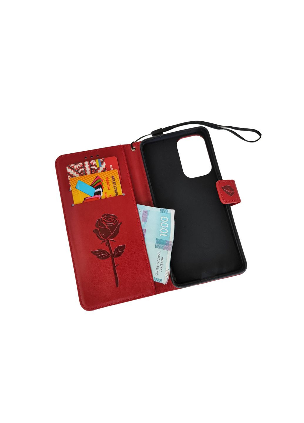 Чехол книжка с узором для А23\М23 Чехол книжка жіночий на самсунг А23\М23(SM-A235\SM-М235) червоний Samsung (335426694)