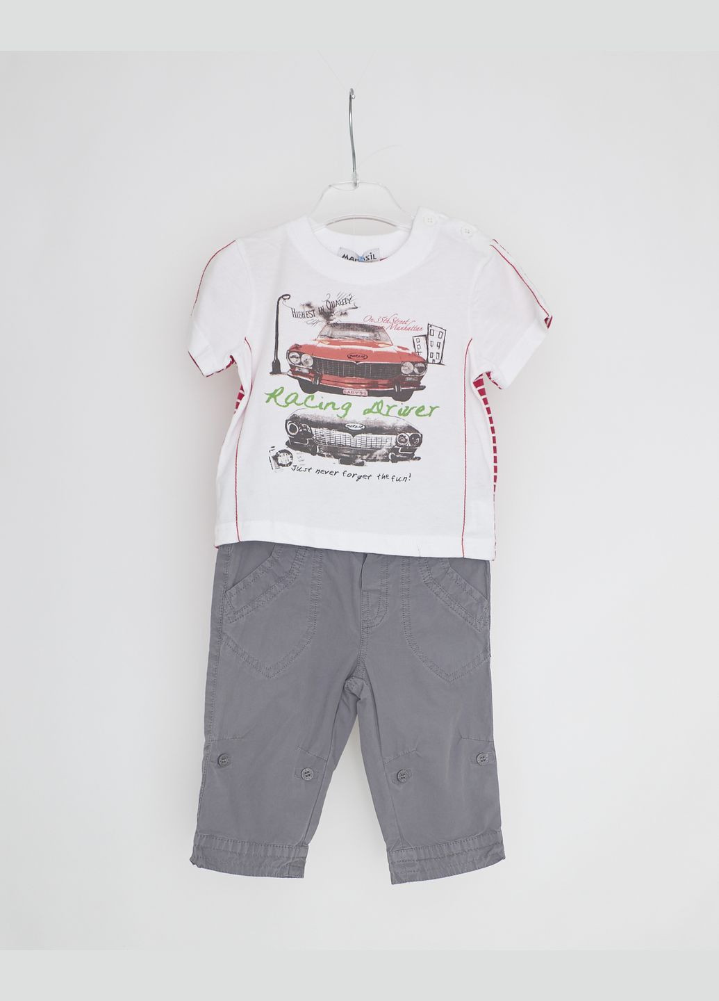 Белый летний комплект 21111o29 бело-серый Marasil