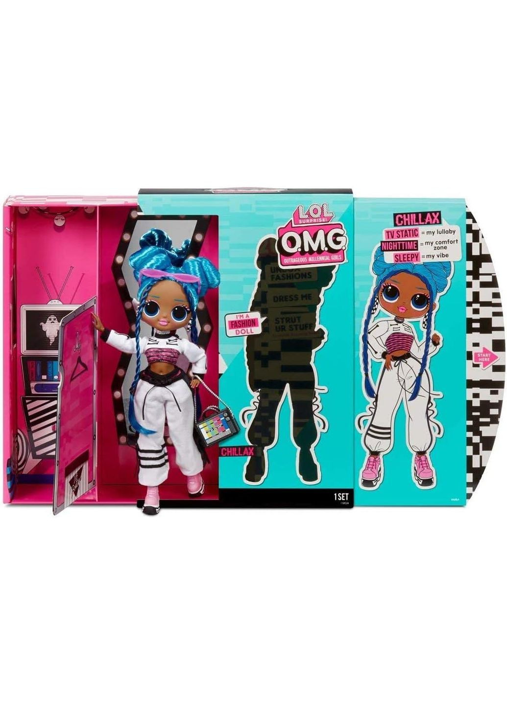 Игровой набор с куклой LOL Surprise OMG Chillax Fashion Doll with 20 Surprises Леди Релакс MGA Entertainment (282964624)