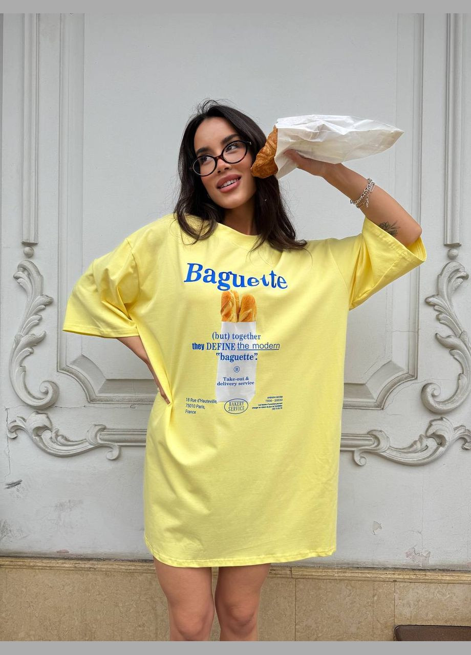 Жовтий повсякденний сукня No Brand з малюнком