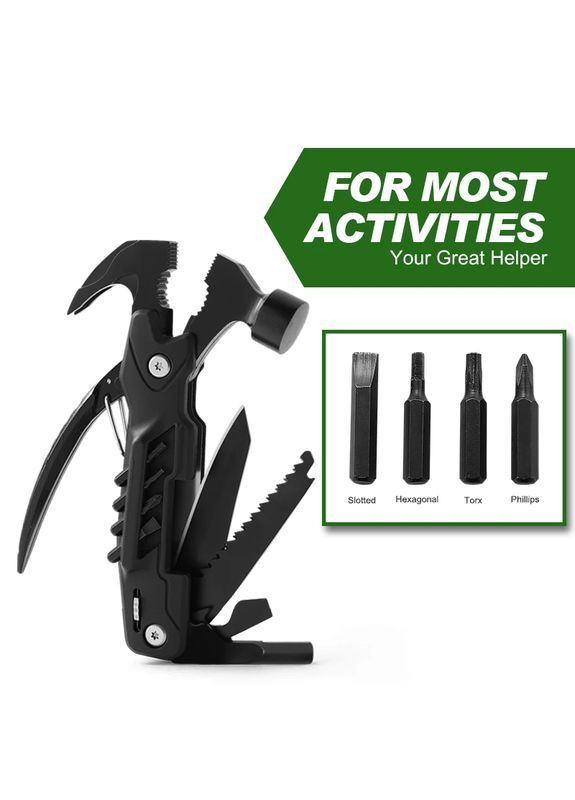 Мультитулный молоток из нержавеющей стали Stainless Steel Multitool Hammer No Brand (364273177)