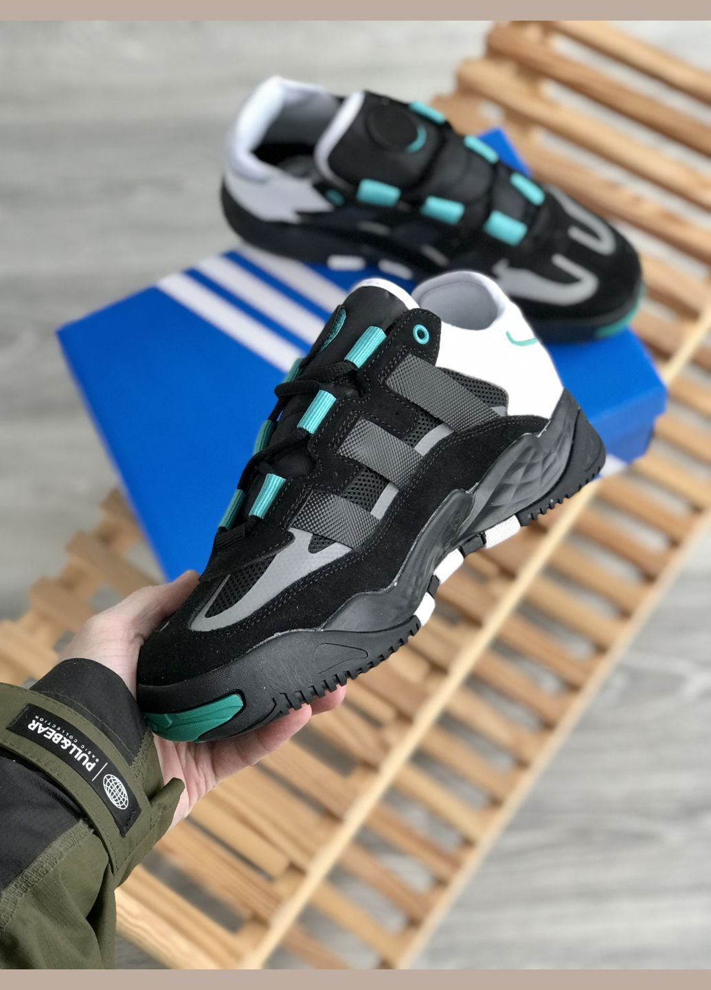 Кросівки жіночі і чоловічі Adidas Niteball black | Адідас Найтбол чорні No Brand чорні демісезони (307397760)