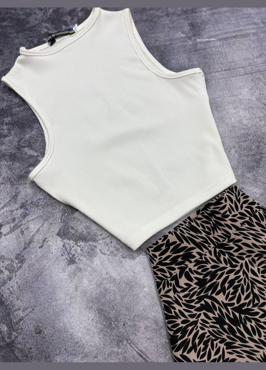 Женский белый топ No Brand (339508185)