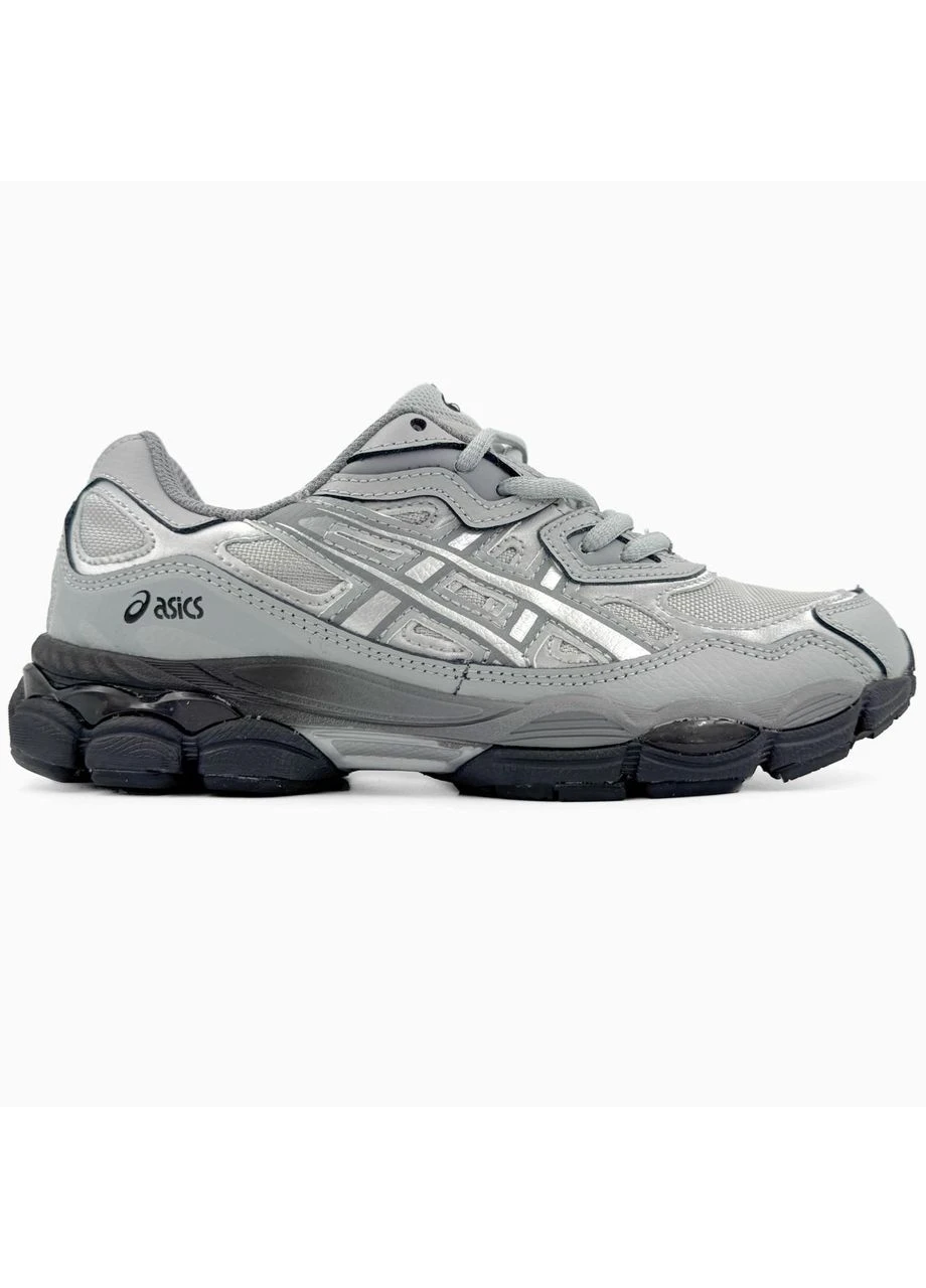Чорні літні кросівки asics gel-nyc grey black асікс гель нюк No Brand