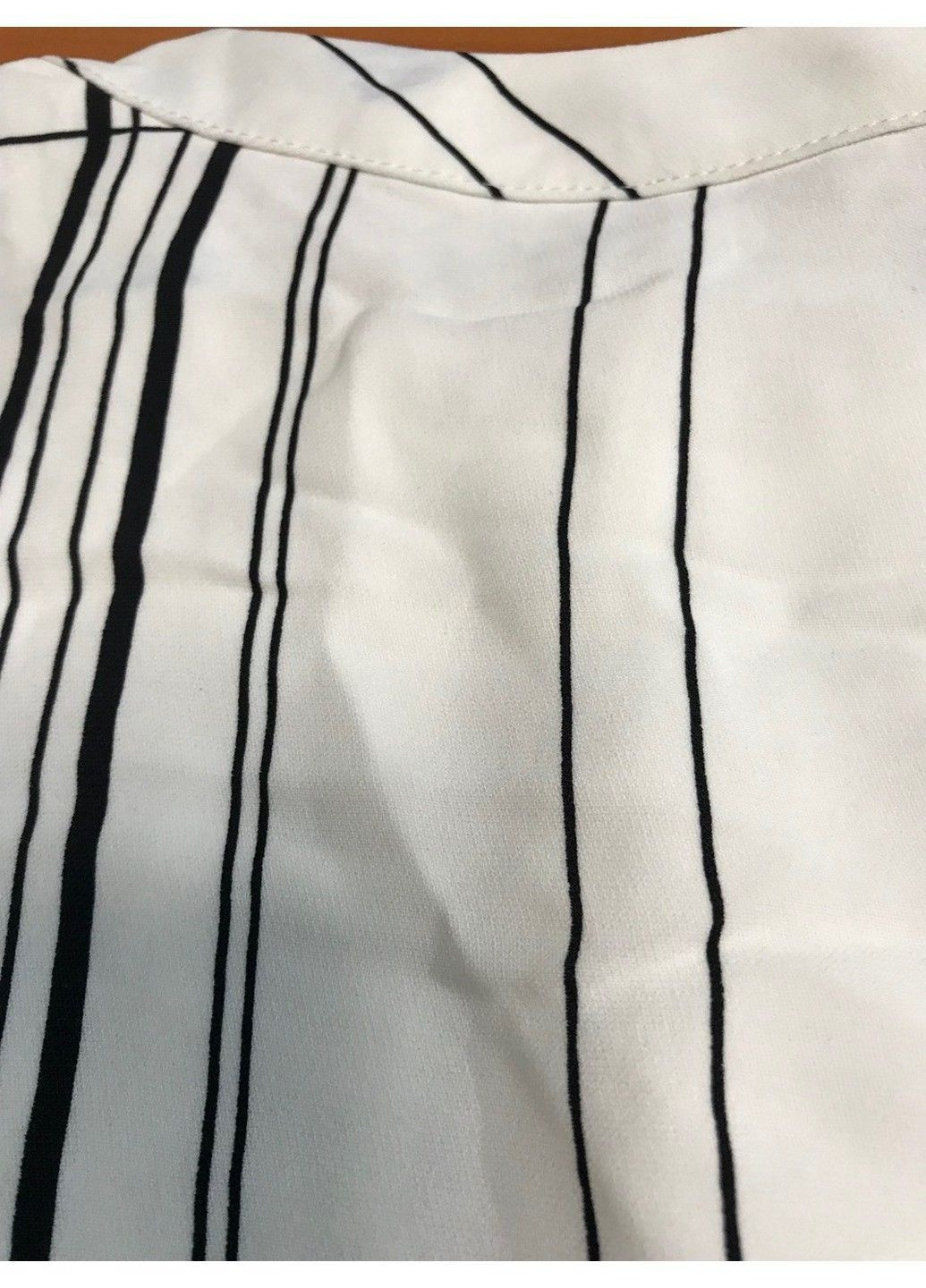 Білий кежуал сукня з мікро-дефектом H&M в клітинку