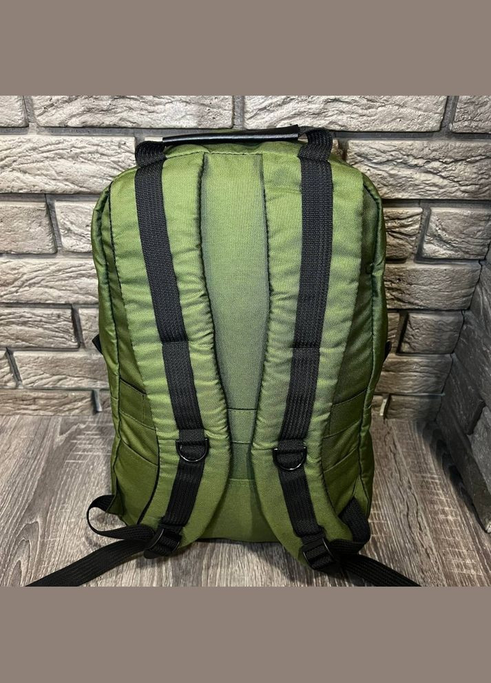 Рюкзак городской спортивный хаки с пришивным логотипом ромб No Brand (326805281)