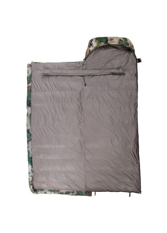 Спальный мешок одеяла с капюшоном (Нейлон 320T, подкл. PL 320T, утиный пух, 2300г, р-р 210х75см, t -25 до 0, камуфляж) Shengyuan (361438810)