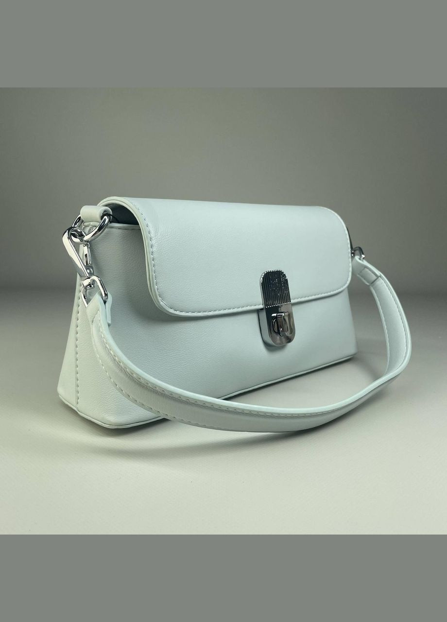 Жіноча сумка крос-боді з відділеннями на блискавці з екошкіри блакитна Alex&Mia (324114020)