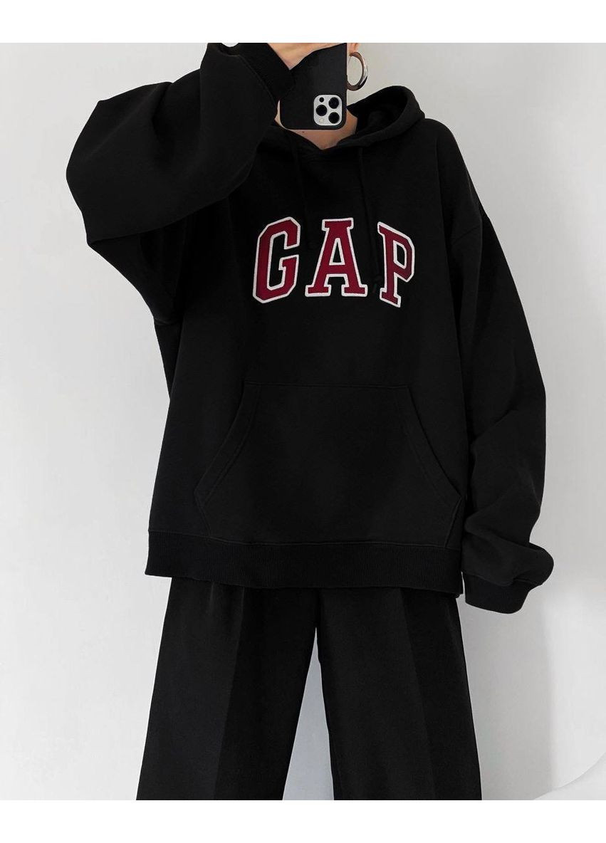 Жіноче худі оверсайз подовженої довжини з капюшоном MonCher (356462126)