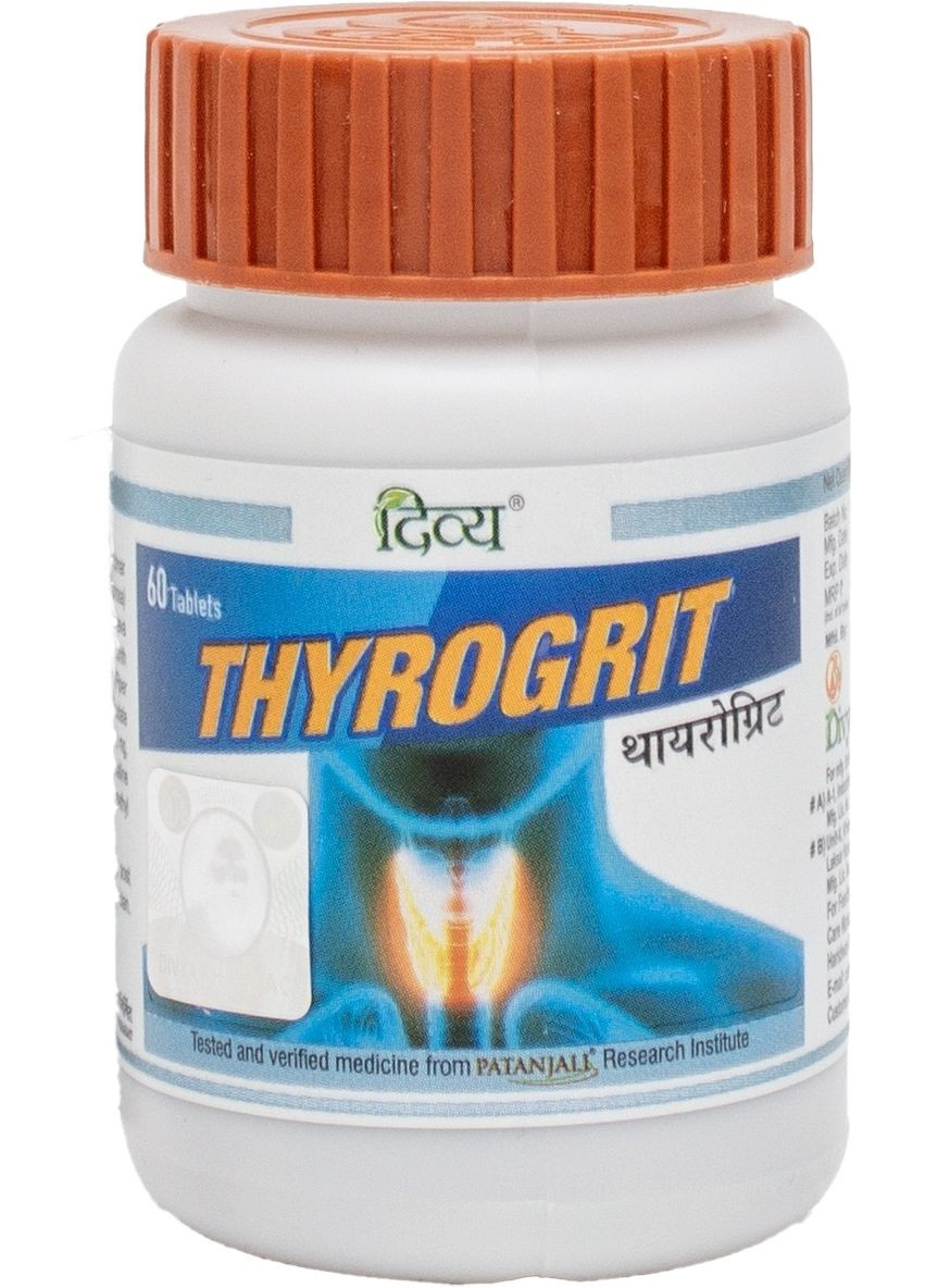 Аюрведические таблетки "Тиргрит" Divya Thyrogrit 60шт (1438483-31163949) Patanjali (368668012)