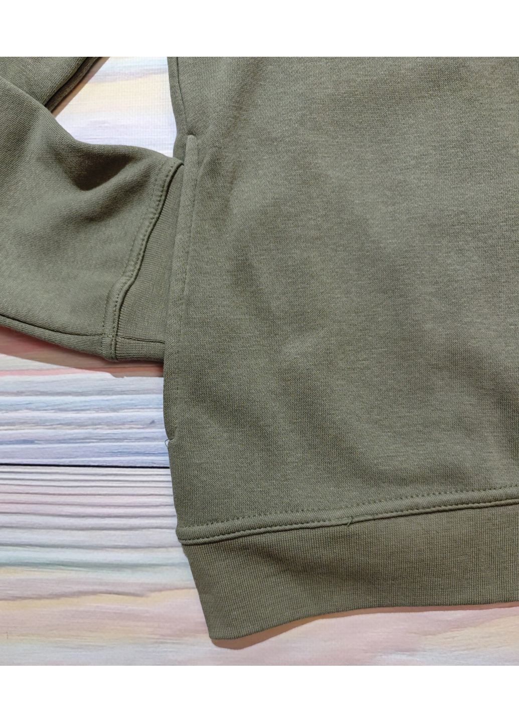 Підліткове худі для хлопчика утеплене 14 років 164 Хакі Gemo (369653334)