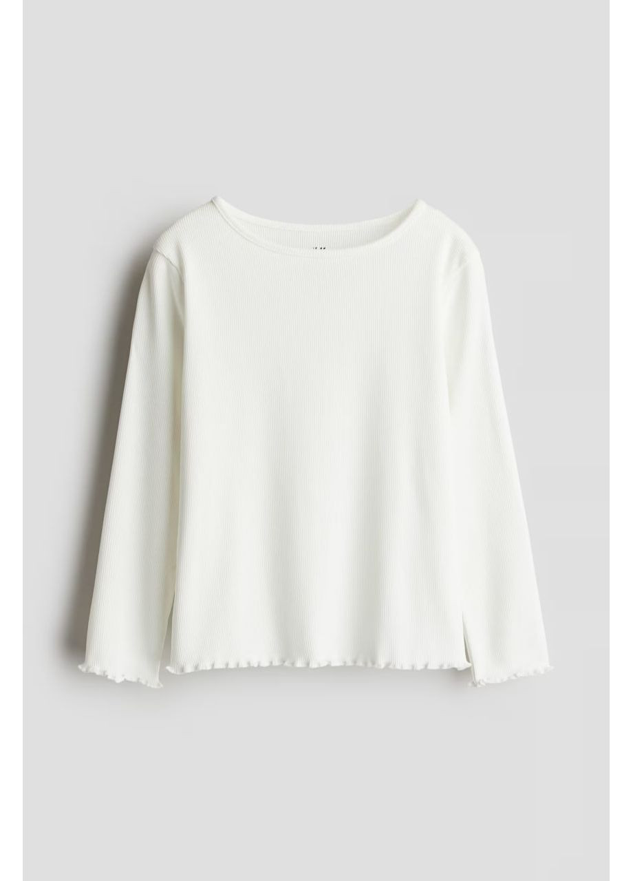 Белый демисезонный праздничный, спортивный, повседневный, деловой, кэжуал лонгслив H&M