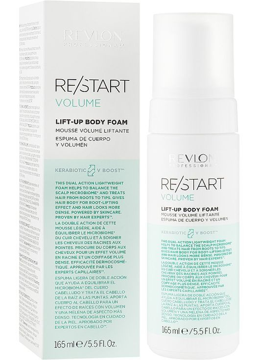 Пінка для об’єму волосся Restart Volume Lift-Up Body Foam 165ml (845530-66253) Revlon Professional (365800062)