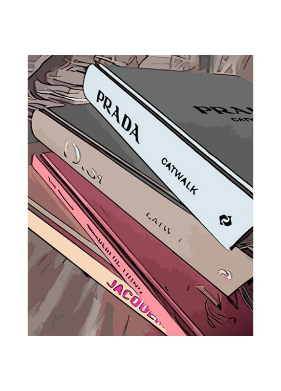 Картина за номерами для дорослих книги на столі акрилова розвивальна см Strateg (362419785)