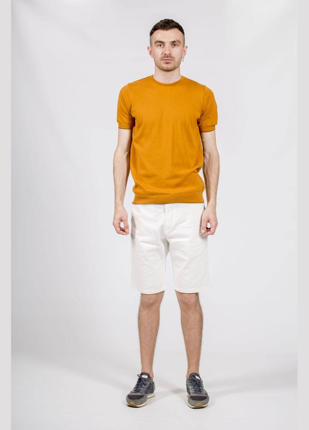 Помаранчева унісекс однотонна кофта з круглим вирізом для літа та осені (, ), 45615 Buke