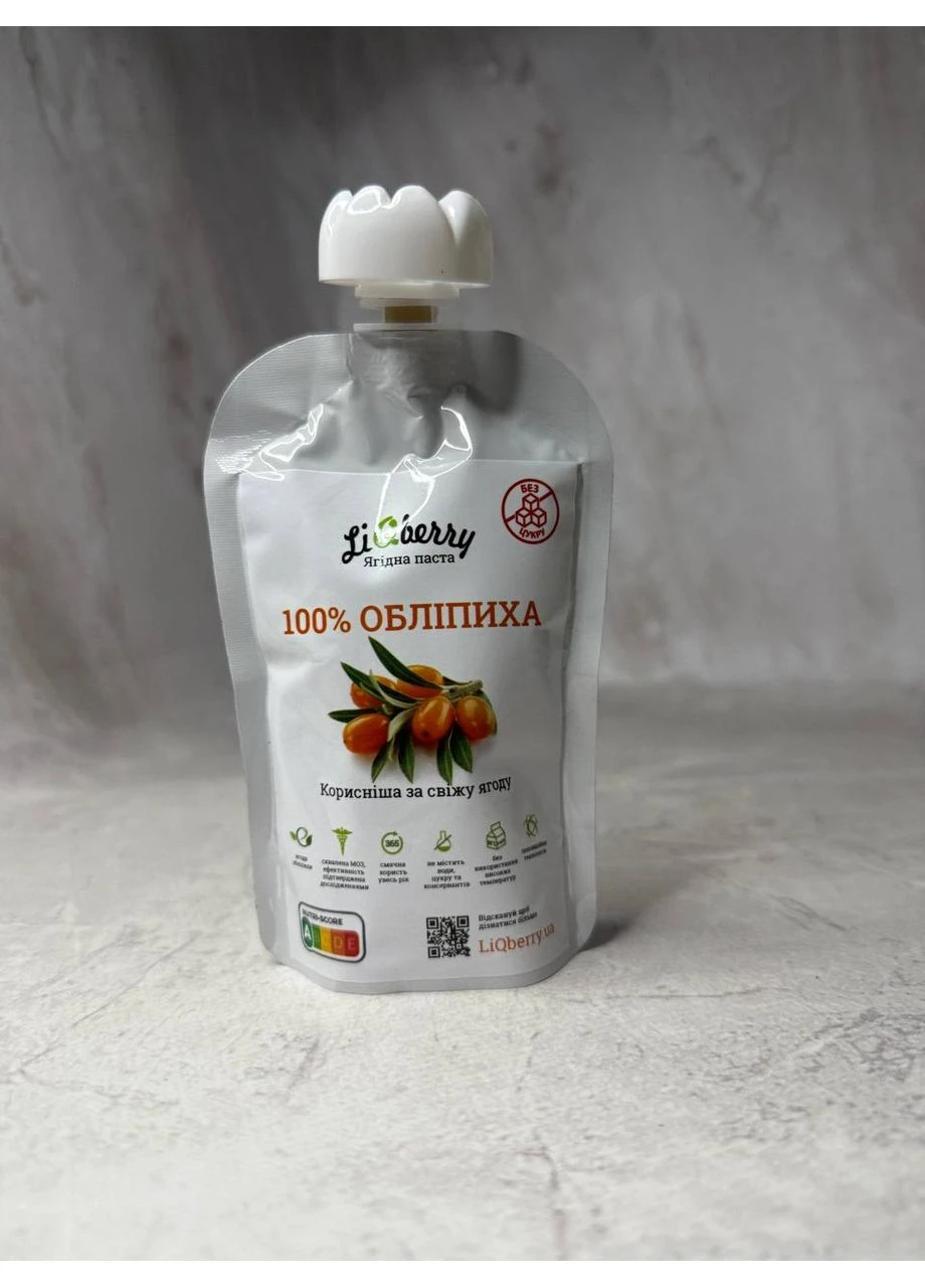 Обліпихова паста LiQberry (Лікберрі), 100 г No Brand (323169115)
