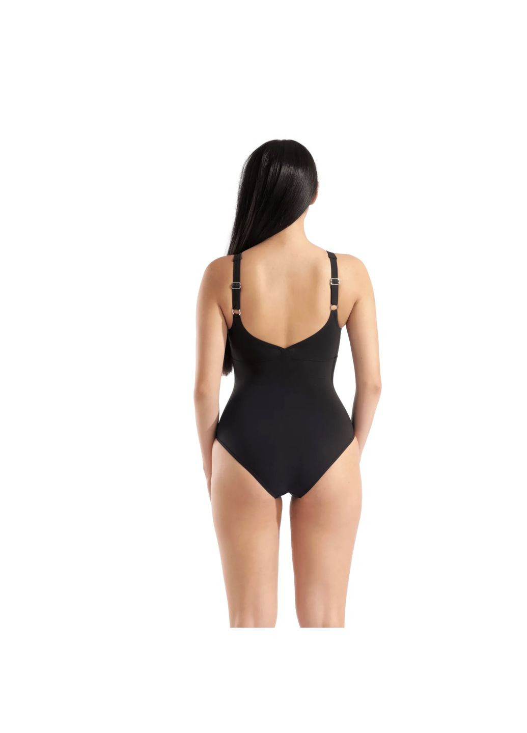 Чорний літній жіночий спортивний купальник isabella swimsuit wing back c (010814-570) розмір Arena