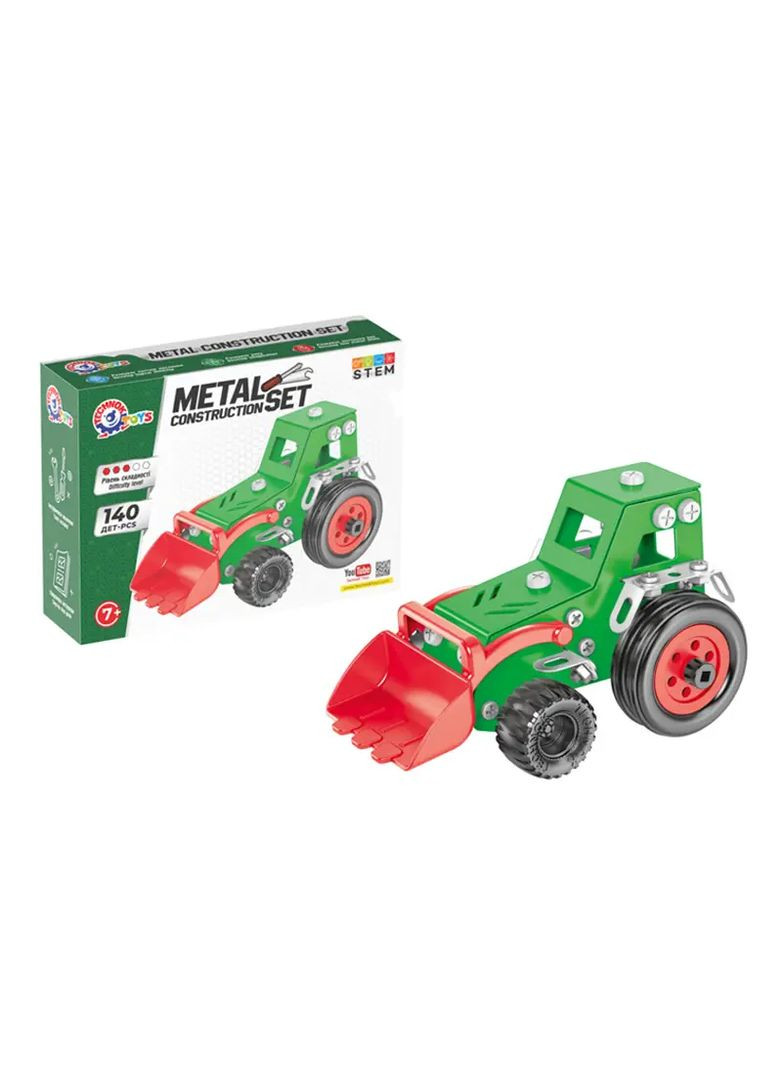 Конструктор металевий Трактор з рухомим ковшем 140 дет. ТЕХНОК від 7 років в асортименті 1799 ТехноК Тех1799 (370650551)