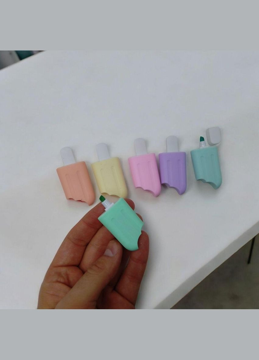 Набір маркерів Морозиво у наборі 6 кольорів 17,5*1*7,5 см, бокс 35,5*15*8,5 см (CE150403) MIC (362439208)