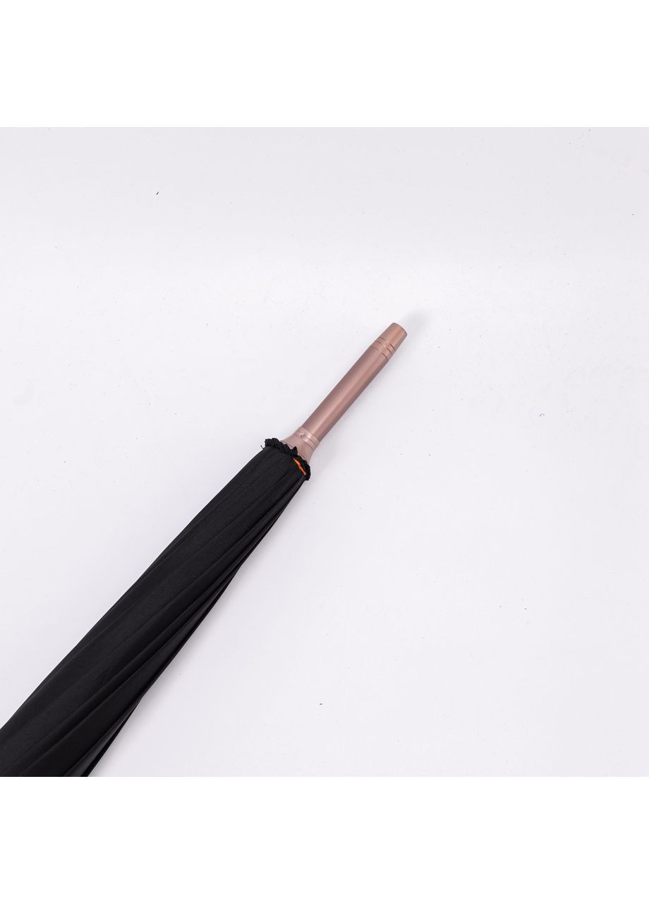 Чёрный классический зонт-трость с чехлом полуавтомат из полиэстера прочный надежный 12 спиц диаметр 120 см hp-23-16b Yiwu (370974178)