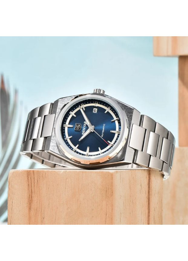 Мужские часы BY-5203 Silver-Blue Benyar (356173289)