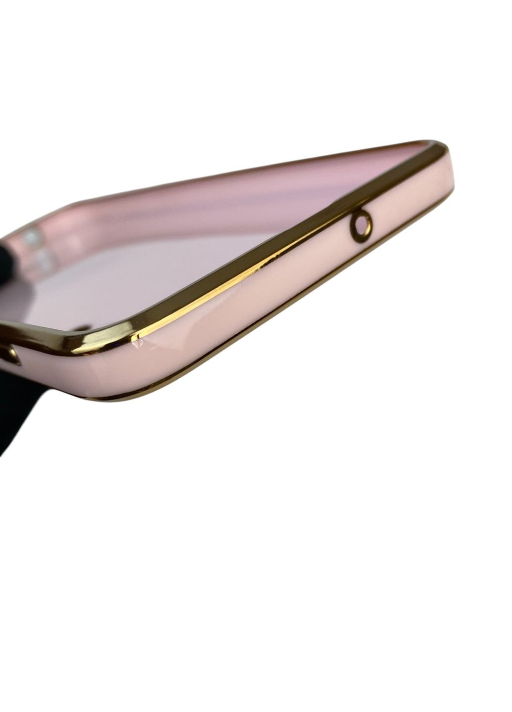 Чохол для Galaxy A70 (SM-A705F) з кільцем-підставкою із золотою окантовкою на самсунг а70 пудровий gs1 Samsung (366233067)